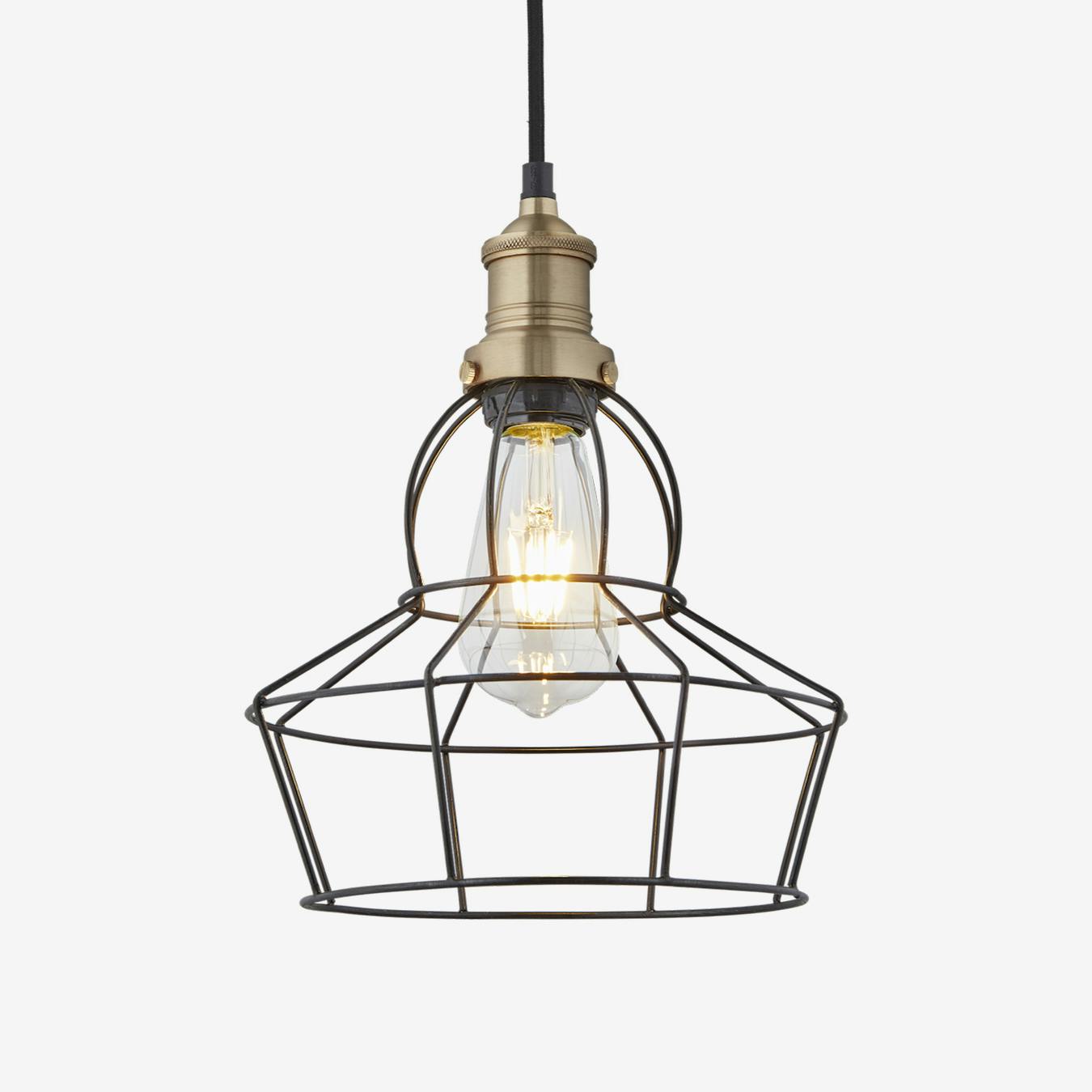 8 inch BROOKLYN Wire Cage Pendant Light Wilko | Cage pendant light, Pendant